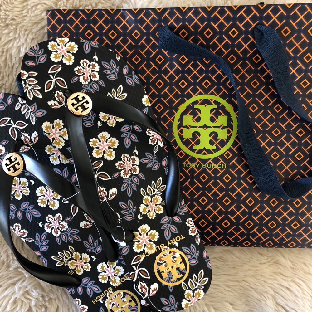 Tory Burch Printed Thin Flip Flops